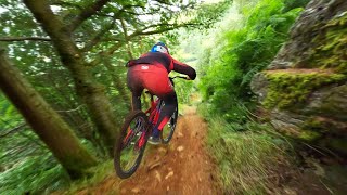 Worlds Best FPV Drone Shot extreme mountain biking [upl. by Adnaral621]