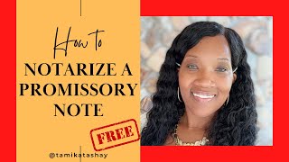 How to Notarize a Promissory Note for beginners [upl. by Truelove]