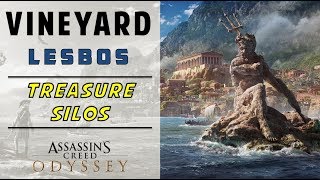 Vineyard Canyon Lesbos  Burn Silos amp Loot Treasure Location  ASSASSINS CREED ODYSSEY [upl. by Frohman]