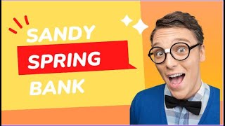 Sandy Spring Bank  Commercial Bank Online [upl. by Pease]