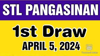 STL PANGASINAN RESULT TODAY 1ST DRAW APRIL 5 2024 12PM [upl. by Nereus]