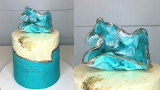 Cake decorating tutorials  FAULT LINE CAKE  Sugarella Sweets [upl. by Weihs]