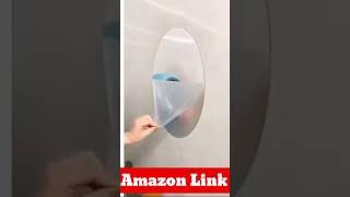 Oval Shape Adhesive Mirror Sticker for Wall gadget mirror adhesivemirror amazon lowprice [upl. by Annahc293]