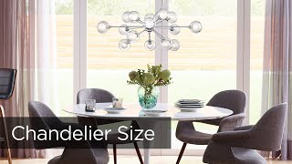 Chandelier Size Guide  How To Choose The Right Size Chandelier  Lamps Plus [upl. by Nnahgaem]