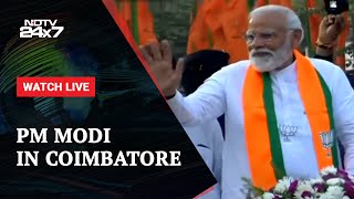 PM Modis Roadshow In Coimbatore And Other Stories  NDTV 24x7 Live TV [upl. by Adnolay]