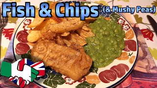 Making Fish amp Chips Served With Mushy Peas [upl. by Lajet]