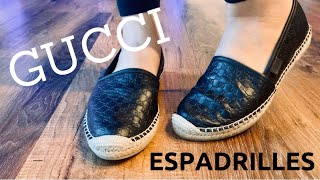 Gucci Espadrilles Reveal  Yay or Nay  Micro Guccissima Leather Gucci guccishoes espadrilles [upl. by Izaak51]