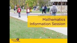 Rowan University Department of Mathematics Information Session January 2021 [upl. by Nivan701]