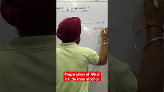 Preparation of alkyl halide from alcohol chemistry maths neet physics science education [upl. by Hayward]