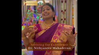 Legends Legacies  Dr Nithyasree Mahadevan  Acharyanet Vijaya Dashami Special [upl. by Aiekat172]