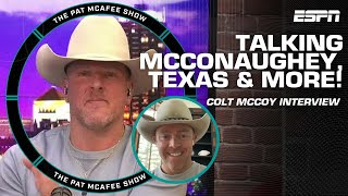 Former Texas QB Colt McCoy on Sugar Bowl Matthew McConaughey Kyler Murray amp more FULL INTERVIEW [upl. by Mair]