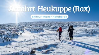 Skitour Abfahrt Heukuppe Rax [upl. by Dranek]