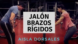 Pulldown Jalón Brazos Rígidos  EJERCICIO AISLADO PARA ESPALDA [upl. by Holladay]