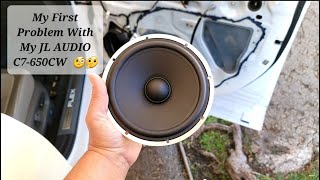 JL AUDIO C7 650CW FIRST TIME PROBLEM [upl. by Awra]