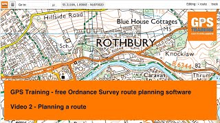 Free Ordnance Survey route planning software  2  Planning a route [upl. by Htiduy]