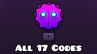 THE WRAITH ALL 13 CODES  Geometry Dash 22 [upl. by Andreana]