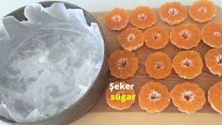 MANDALİNALI ISLAK KEK  Mandarin CAKE [upl. by Ripp390]