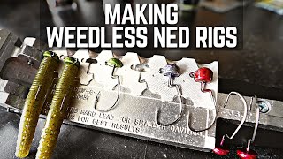 How to Make Weedless Ned Rigs  DoIt Molds Weedless Midwest Finesse Jig Mold [upl. by Eedyak]