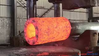 The forging process of forged cylinders [upl. by Ferren]