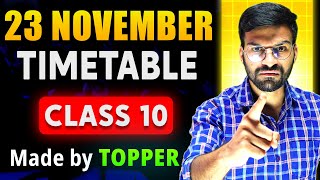 18 NOVEMBER से ऐसे पढ़ो to Score 100 in Class 10 Boards🔥 2025  Last 2 Months Strategy  Timetable [upl. by Linette]