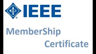 How to download IEEE Membership Certificate [upl. by Chlores]