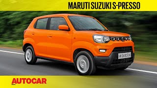 Maruti Suzuki SPresso  First Drive Review  Autocar India [upl. by Nimajeb]