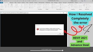 REVIT SQL ERROR COMPLETELY RESOLVED [upl. by Sacul]