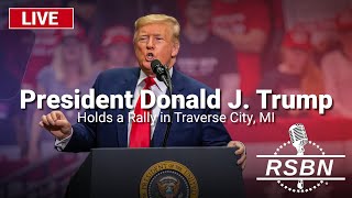 LIVE REPLAY President Trump Holds a Rally in Traverse City MI  102524 [upl. by Ahsiaa]