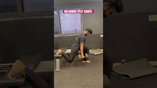 BULGARIAN SPLIT SQUATS  70Kgs x 10 Reps  LEGS WORKOUT  legs split squat strength power [upl. by Rol615]