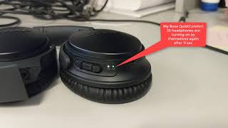 Bose QC 35I is Turning On By Itself [upl. by Maison]