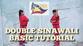 DOUBLE SINAWALI  ARNIS BASIC TUTORIAL [upl. by Hartzell325]