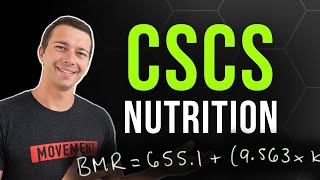 CSCS Nutrition How to Calculate Maintenance Calories for Athletes  Harris B amp Cunningham Equations [upl. by Orenid663]