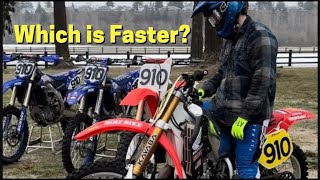 CR500 vs YZ450 vs CR250 vs YZ250 [upl. by Abba]