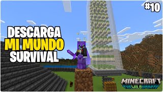 Descarga MI MUNDO SUPERVIVENCIA para Minecraft Bedrock 119  Minecraft Tecnico  10 👾❤️ [upl. by Victoir411]