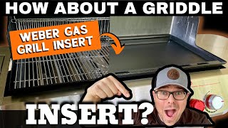 New Weber Griddle Insert  Turn Your Weber Genesis Gas Grill Into a GRIDDLE [upl. by Innavoig]