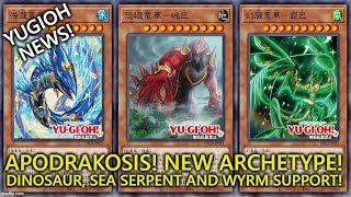 Crossover Breakers Apodrakosis Dinosaur Sea Serpent And Wyrm Support YuGiOh [upl. by Neelya]