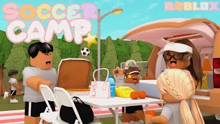 Afternoon Summer Soccer Camp ROUTINE CARPOOL Roblox Bloxburg Roleplay [upl. by Deck]