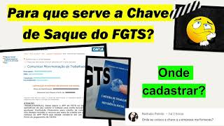 Como Liberar o FGTS Pela Chave de Saque nas Rescisão e Como Sacar o FGTS pelo Aplicativo da CEF [upl. by Mac]