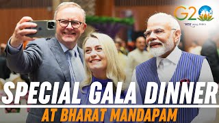 Exclusive visuals from Gala dinner during G20 Summit at Bharat Mandapam [upl. by Ahsein497]