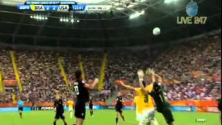 Abby Wambach Goal vs Brazil in the 122  2011 FIFA Womens World Cup [upl. by Rese]