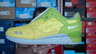 Asics Gel Lyte III SLAM JAM YellowampGreen Review y On feet [upl. by Rosie]