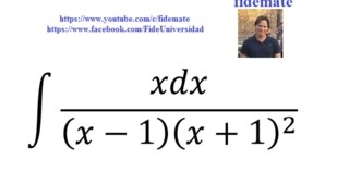 Ejemplo 1 Integración Funciones Racionales  fidemate  YouTube [upl. by Koball]