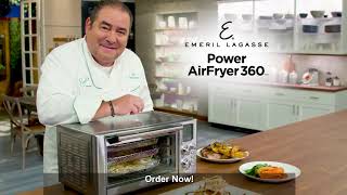 Emeril Lagasse Power Air Fryer 360 Plus  Country Rib Rotisserie [upl. by Annaihs]