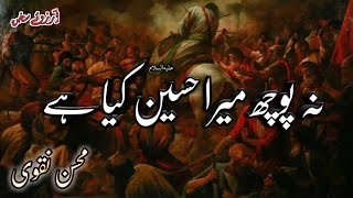 Na Puch Mera Hussain ع Kya Hai  Mohsin Naqvi Poetry  نہ پوچھ میرا حسین ؑ کیا ہے  Arzoo e Sukhan [upl. by Adlev]