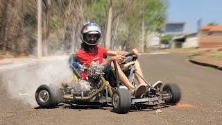 FAZENDO DRIFT COM O KART DE DRIFT [upl. by Joette]