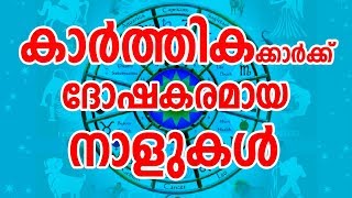 കാർത്തികക്ക് ദോഷകരമായ നാളുകൾ  Karthika Nakshatra Characteristics  JYOTHISHAM  Malayalam Astrology [upl. by Chaney]