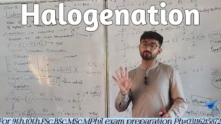 Halogenation ch 08 2nd year  Fsc  Aliphatic hydrocarbons [upl. by Heiskell]