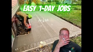 EASY 1Day Concrete Jobs How To Pour Concrete and Setup Jobs With Commentary From The Pros [upl. by Gilus]