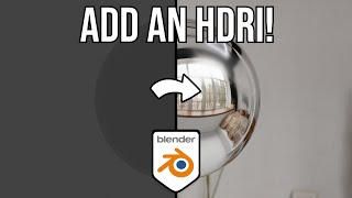 How to add HDRi in Blender 41 Quick realistic Lighting [upl. by Nash]