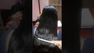 Hair Straightenning At home viralvideo hairstyle hair [upl. by Craven796]